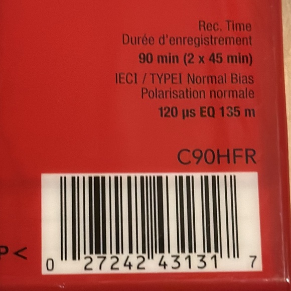 Sony HF 90 Minute Audio Cassette Tape NEW in wrapper and case - Picture 4 of 6